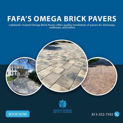 Paver Walkways  for Fafa's Omega Brick Pavers in Lakeland, FL