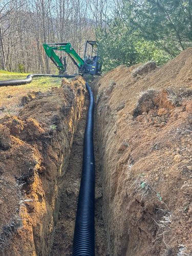French Drains for HG Landscape Plus in Asheville, NC