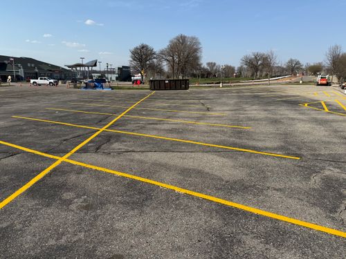 Line Striping for Midwest Line Striping LLC in Spirit Lake, IA
