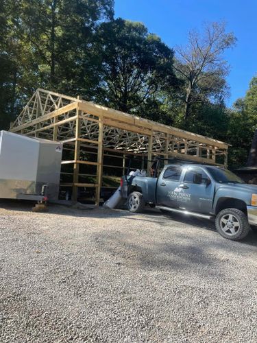 Pole Barn Construction for View Point Construction in Huntingburg, IN