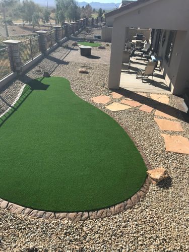 Artificial Turf Installation for Infinity Concepts Landscaping in Bullhead City, AZ