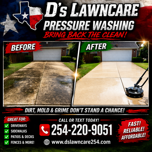  for D’s Lawncare in Killeen, TX