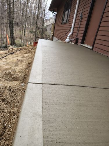 Concrete Installation for W.A. Concrete & Home Projects in Richmond, IN