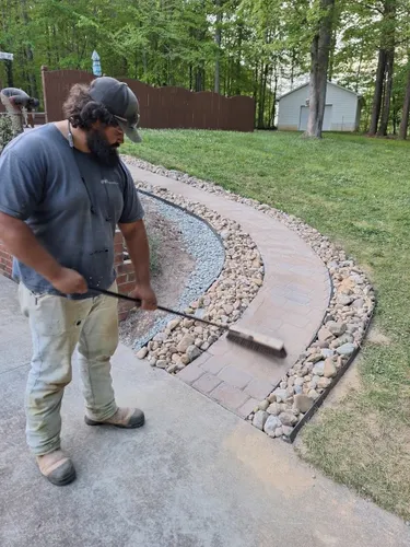 Stone Pathways for Olmedo Home Services in Davie County, NC