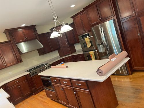 Kitchen and Cabinet Refinishing for S.V.C Painting & DrywallCo in Glen Ellyn, Illinois