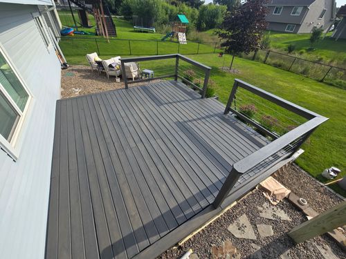 Deck Refinishing for Duraplus Topcoat Painting in New Brighton, MN