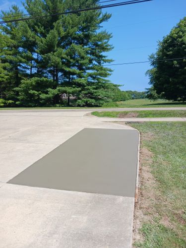 Driveway Construction for W.A. Concrete & Home Projects in Richmond, IN