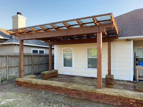 Custom Pergolas for Keen Decorative Concrete in Corpus Christi, TX