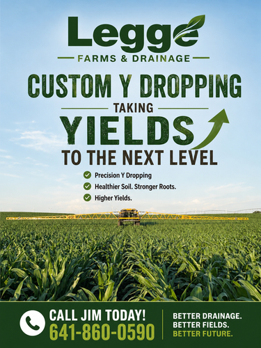 Farming for Legge Farms and Drainage in Garner, IA