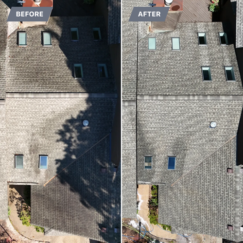 Roof Soft Wash for LeafTide Solutions in Richmond, VA