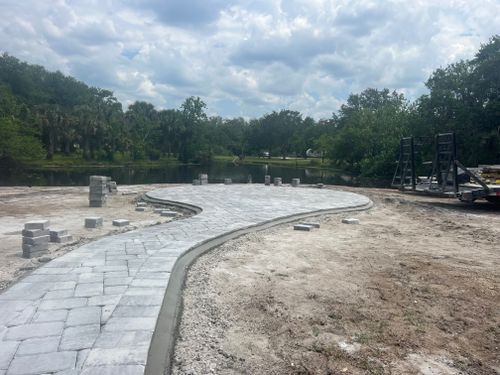 Full scale landscape designing and installations for Isaiah Simmons Construction and Landscaping LLC in Brevard County, Florida