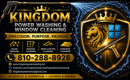 Window Cleaning for Kingdom Power Washing & Window Cleaning in Flushing, MI