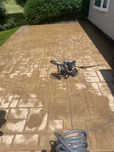 Stamped Concrete Installation for Luna Dynasty Concrete in Chicago, IL