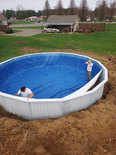 Pool Installation for Xtreme landscaping LLC in Zanesville, OH