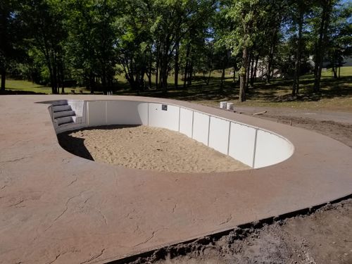 Pool Decking for Majestic Concrete and Landscape in Cross Lake, MN