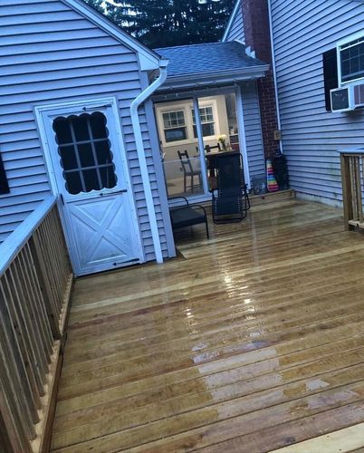 Deck Installation for B&L Management LLC in East Windsor, CT