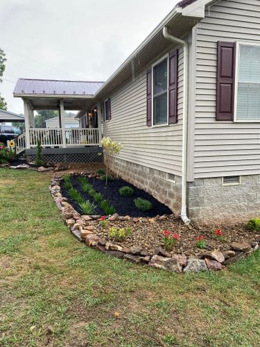 Landscape Design & Install for Simmons Brothers Investments in Pounding Mill, VA