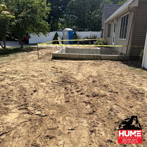 Septic System Installation for Hume Excavation in North Hampton, NH