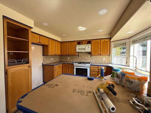 Kitchen and Cabinet Refinishing for AFP Painting LLC in Castle Rock, WA