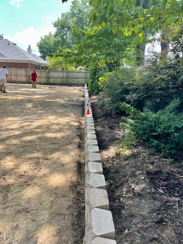 Scnider Drainage & Landscape  for Emory's Garden Landscape Emporium in Memphis,  TN