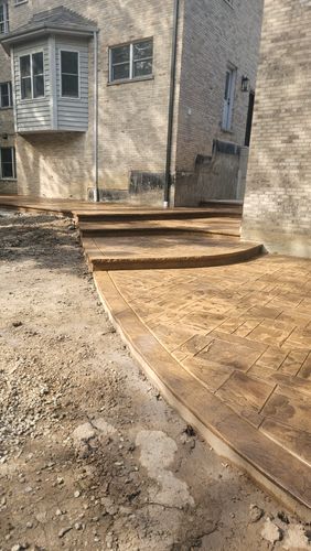 Stamped Concrete for Country Concrete in Monee, IL