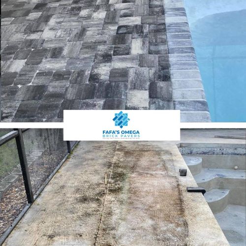 Pool Remodels for Fafa's Omega Brick Pavers in Lakeland, FL