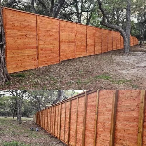 Fence Staining for Ansley Staining and Exterior Works in New Braunfels, TX