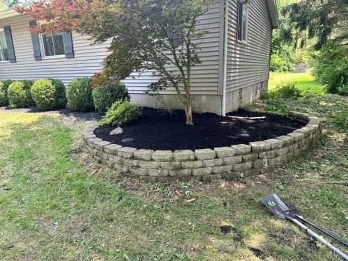 Retaining Wall Construction for Sargent's Lawn and Property Maintenance LLC in Lambertville, MI