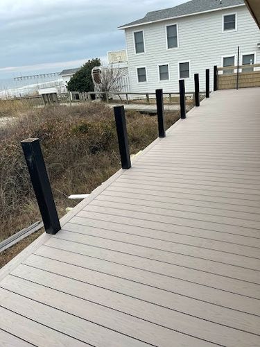 Deck & Patio Installation for Salt Side Construction in The Outer Banks, NC