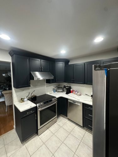 Cabinet Painting for T&T Kitchens in Shamong, NJ