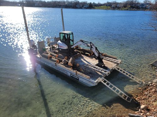 Marine Barge Land Clearing for JB WORX in Angola,, IN