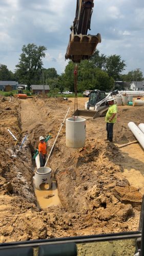 Site Utilities for Travis Excavating LLC in Olney,, IL
