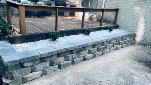 Rock Bed Installation for Green Stripes LLC in North Canton, OH