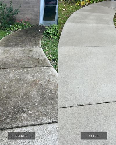 Driveway, Sidewalk ad patio Cleaning for ProTech Pressure Wash LLC in Clinton Township, MI
