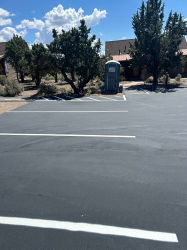 Line Striping for Pacific Sealcoating in Bend, OR