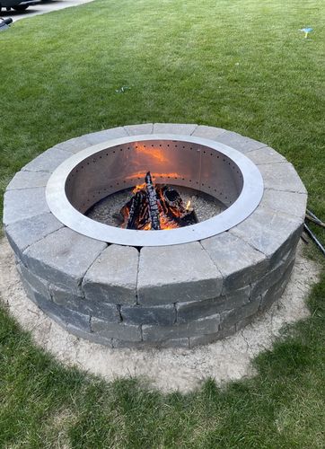 Firepits for Paradise Lawnscapes in West Bend, WI