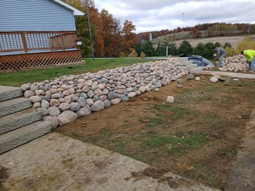 Retaining Wall Construction for Chetek Area Landscaping LLC in , WI
