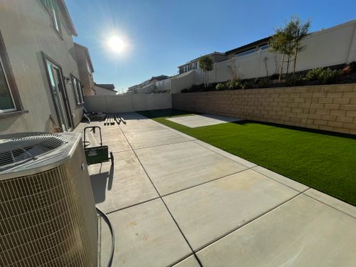 Concrete for Aidan Jade Landscaping in Riverside County, CA