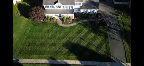 Full Landscape Redesign for Blades of Glory LLC in Cheshire, CT