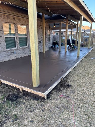 Patio Design & Installation for Rytren Concrete in Pearland, TX