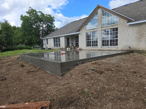 Concrete for Evant Backhoe & Construction in Evant, TX