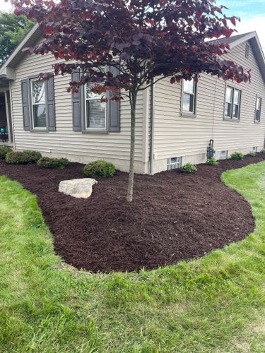 Mulch Installation for Youngstown Lawn & Patio Design in Canfield, OH