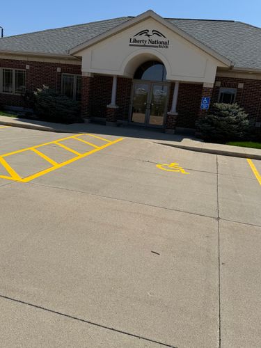 Line Striping for Midwest Line Striping LLC in Spirit Lake, IA