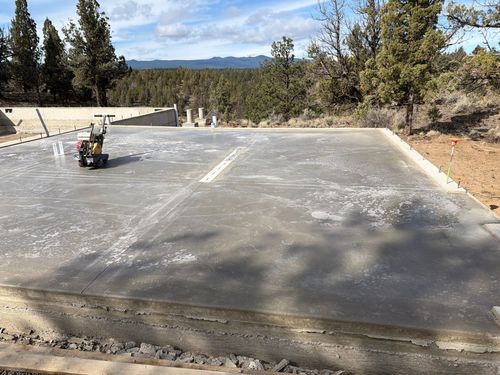 Concrete Slab Construction for TJR Concrete and Construction in Bend, OR