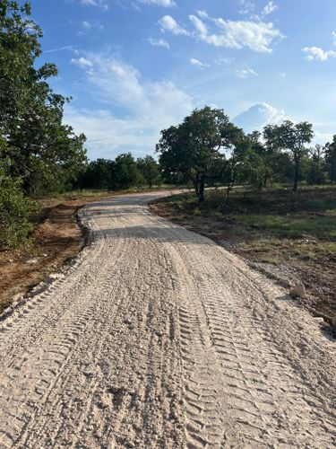Excavation and site prep for South Prairie Construction in Graham, TX