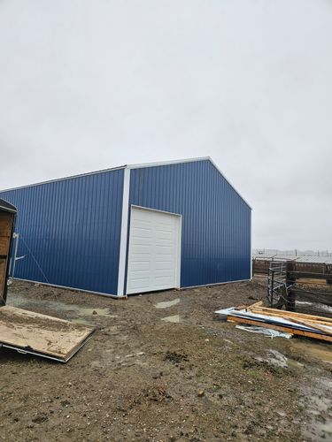 Pole Barn Construction for Blue Mountain Construction in Roundup, MT