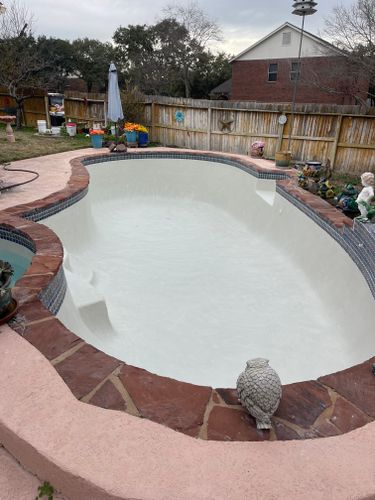 Residential Pool Remodeling for JV Pool & Associates in San Antonio, TX