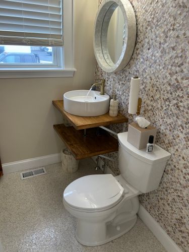Beauty Salon Renovation for J.Flora Plumbing Corp in Abington, MA