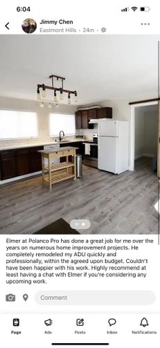 Kitchen Renovation for Polanco Pro Construction, Inc.  in San Leandro, CA