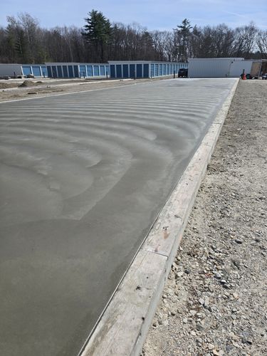 Concrete Slab Construction for Apex Landcare in Salisbury, MA